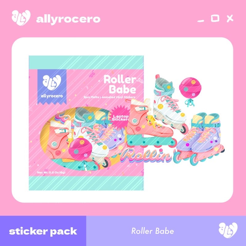 ALLYRCR - Roller Babe Sticker Pack