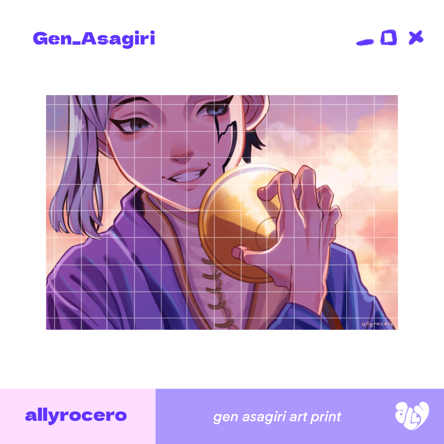ALLYRCR - Gen Asagiri Art Print
