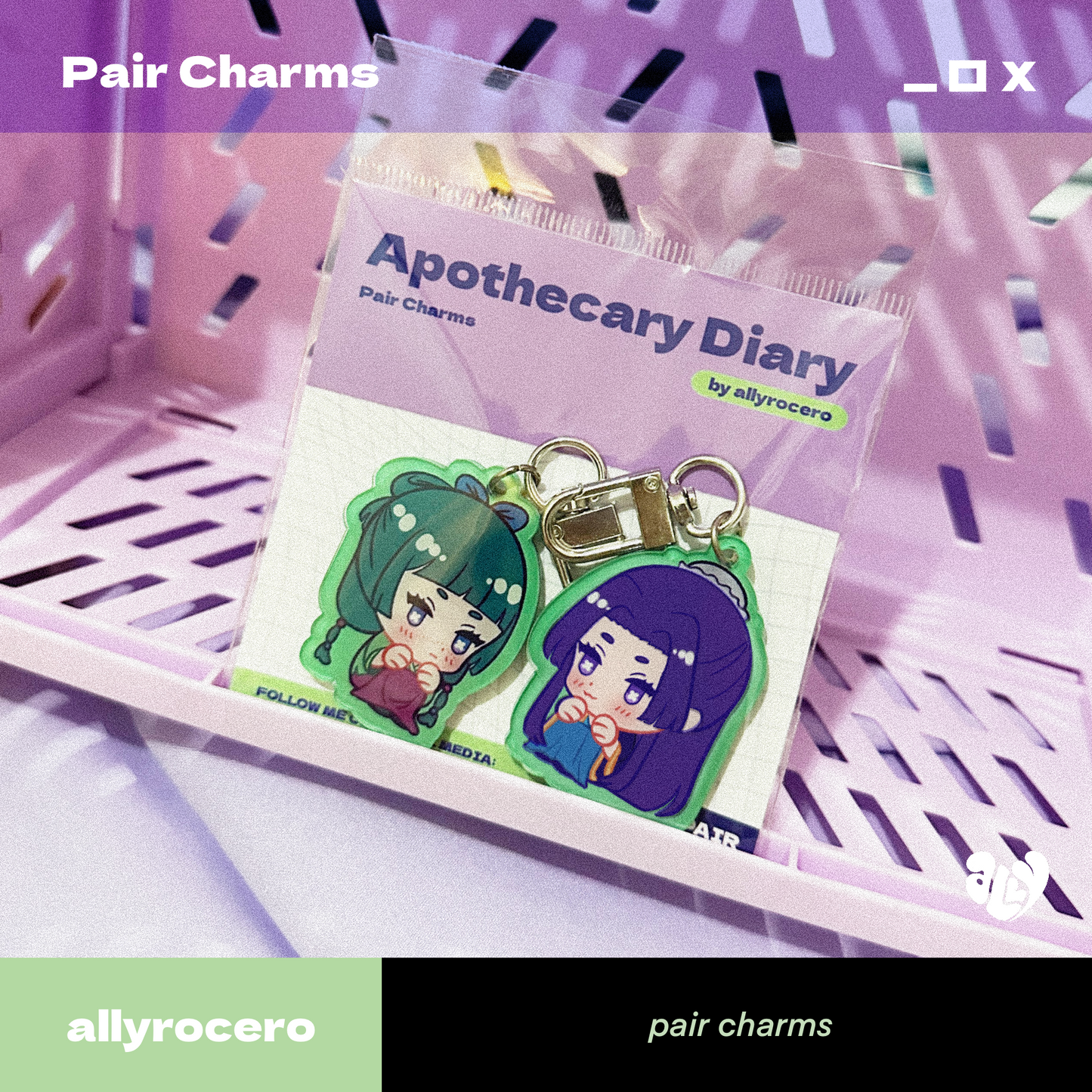 ALLYRCR - Pair Charms: Apothecary Diaries Jinshi & Maomao