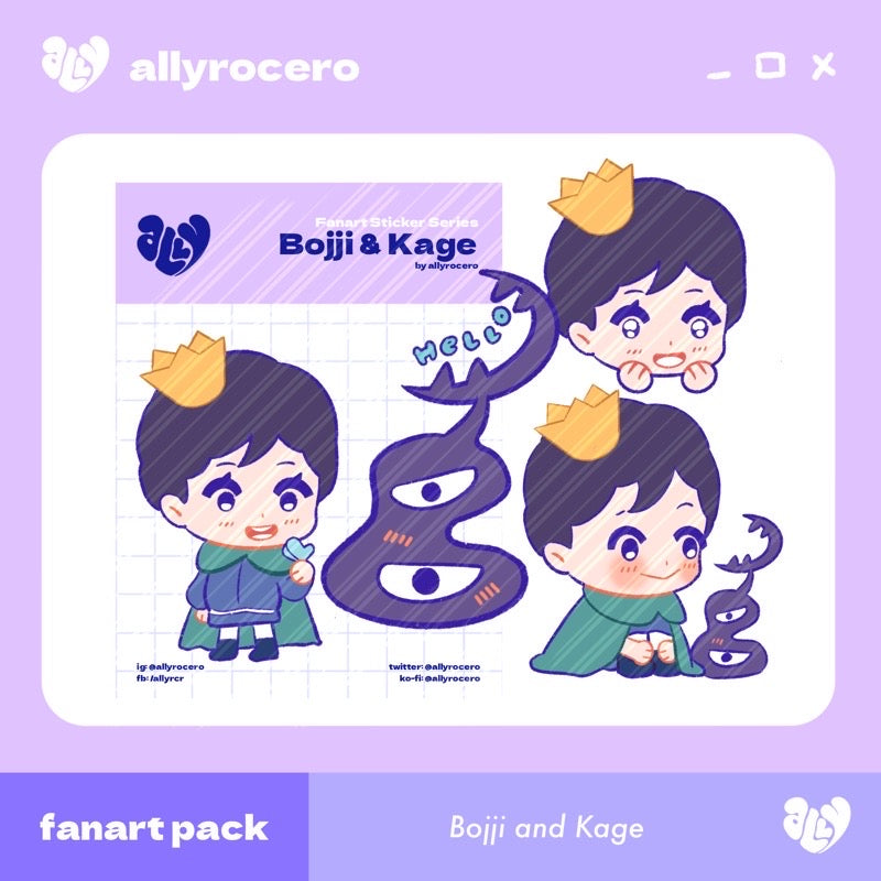 ALLYRCR - Boji and Kage Sticker Pack