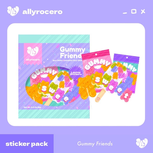 ALLYRCR - Gummy Friends Sticker Pack