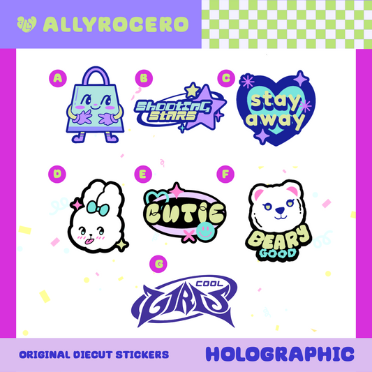 ALLYRCR - Original Individual Stickers Holographic
