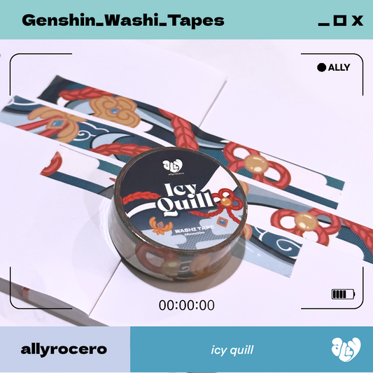 ALLYRCR - Genshin Impact Icy Quill Washi Tape