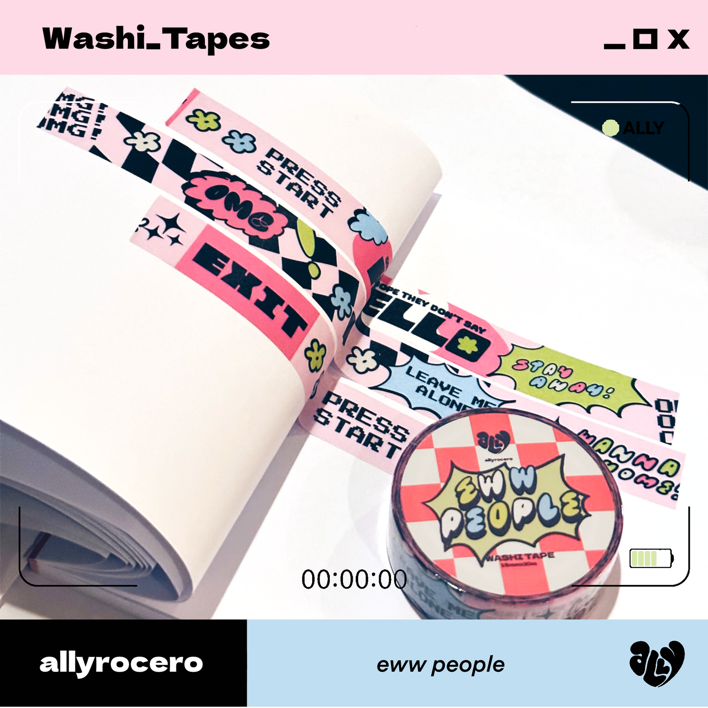 ALLYRCR - Eww People  Washi Tape