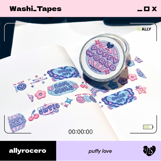 ALLYRCR - Puffy Love  Washi Tape