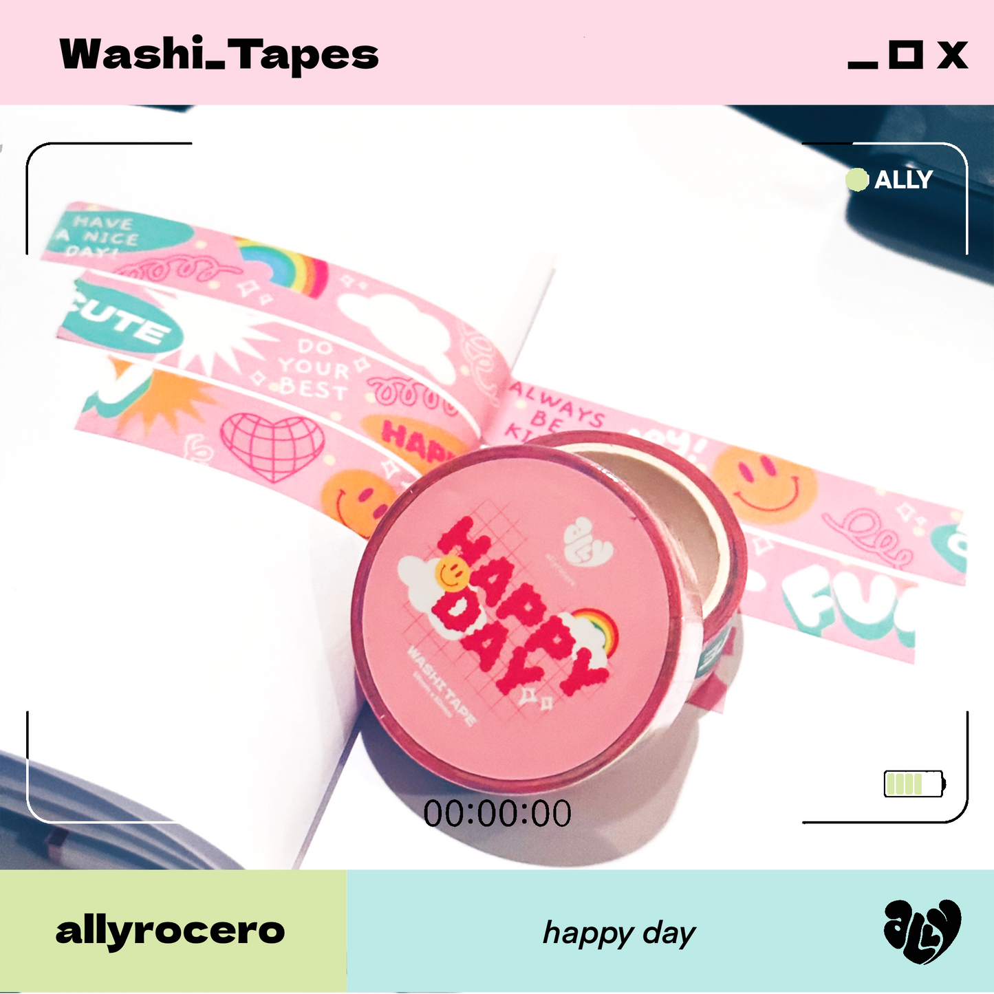 ALLYRCR - Happy Day Washi Tape
