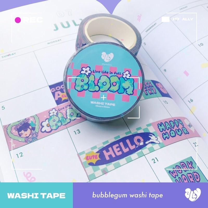 ALLYRCR - Bubble Gum  Washi Tape