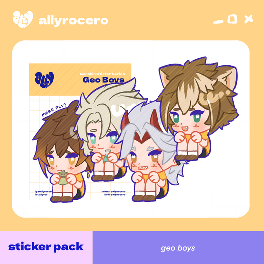 ALLYRCR - Geo Boys  Sticker Pack