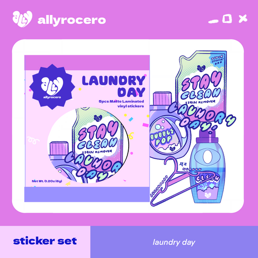 ALLYRCR - Laundry Day Sticker Pack