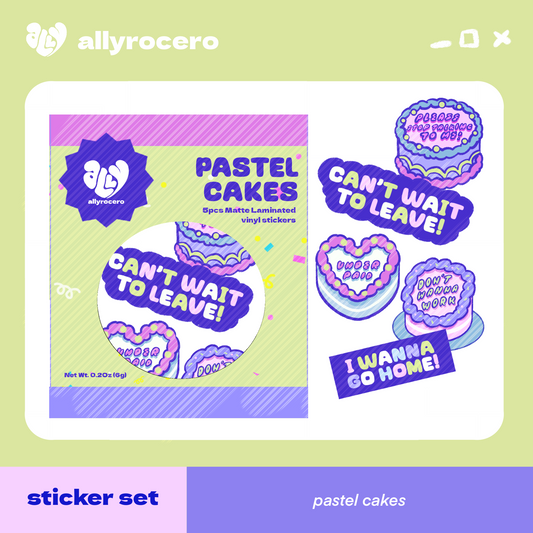 ALLYRCR - Pastel Cakes Sticker Pack